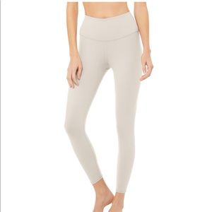 ALO YOGA 7/8 HIGH-WAIST AIRBRUSH BONE LEGGING XS